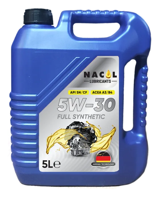 Nacol 5W-30 engine oil container