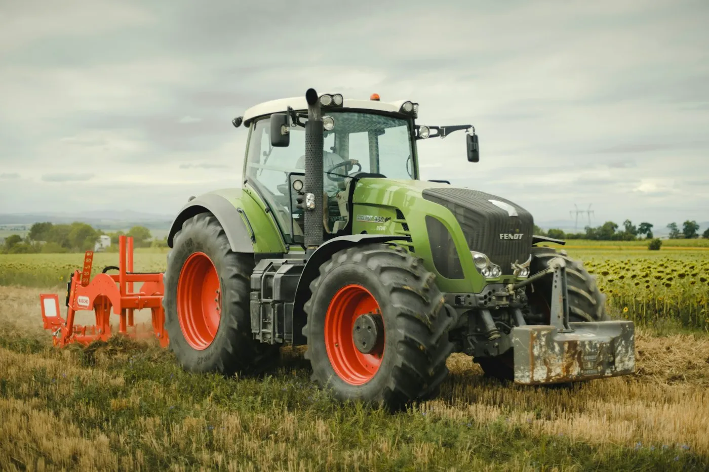 Tractor in a field